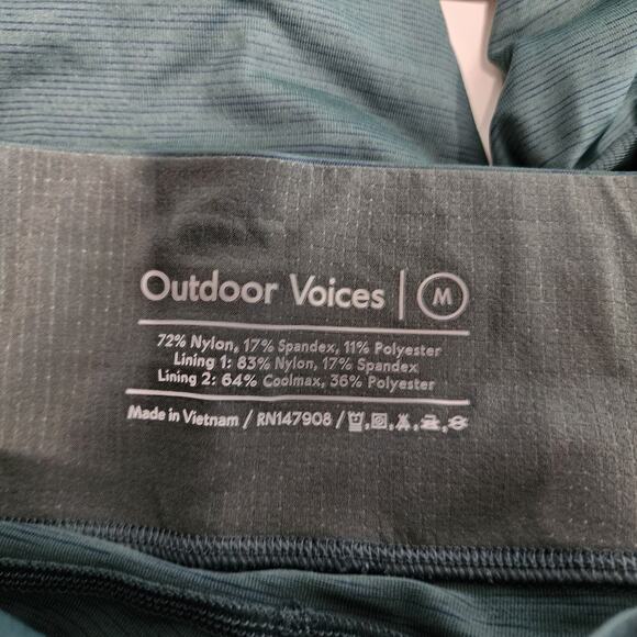 Outdoor Voices Flex Cropped Athletic Capri Capri Green Medium - Picture 10 of 10